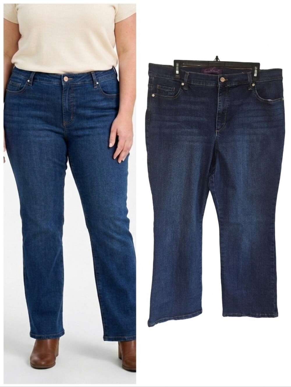 Gloria Vanderbilt Amanda bootcut jeans women's plus size bootcut jeans size 18s